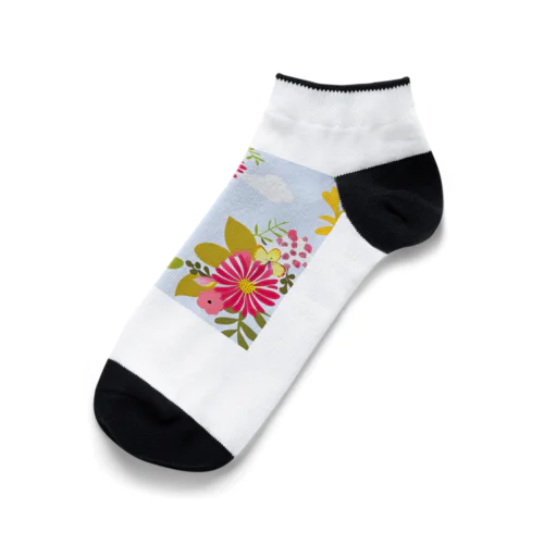 綺麗な花柄グッズ Ankle Socks