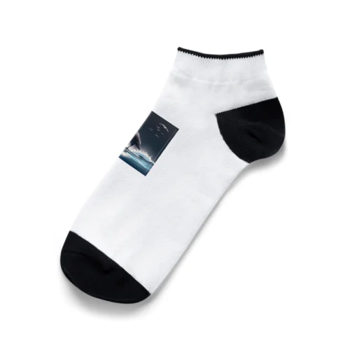 水面のカラス Ankle Socks