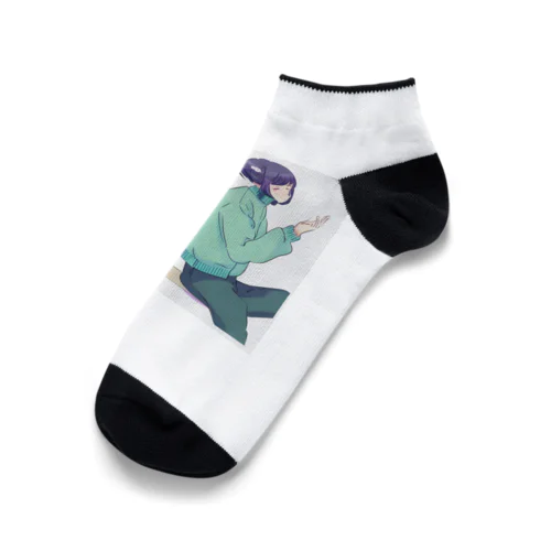 背中合わせで語り合う Ankle Socks