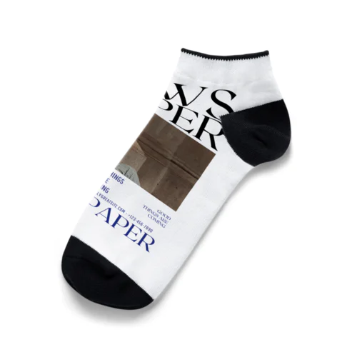 NEWS PAPER Ankle Socks