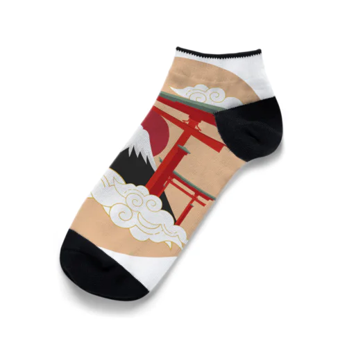 ニッポン レトロ調シンボル Ankle Socks