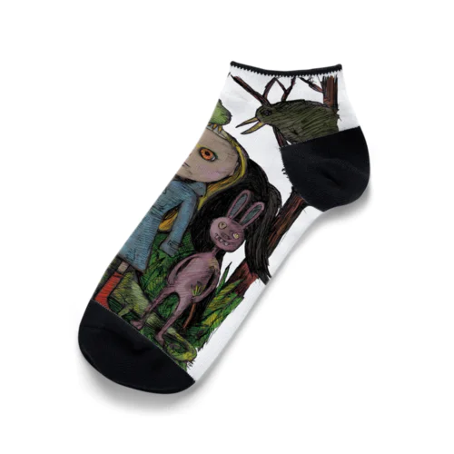 森の生き物 Ankle Socks