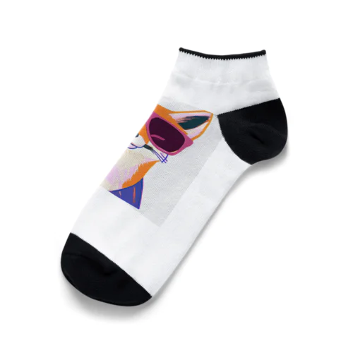 Fashionable Fox Ankle Socks