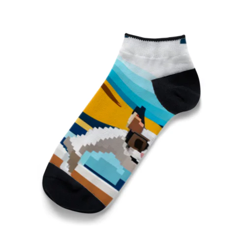 サーファー猫 Ankle Socks