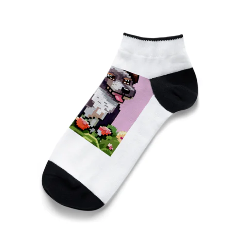 ドット絵の犬 Ankle Socks