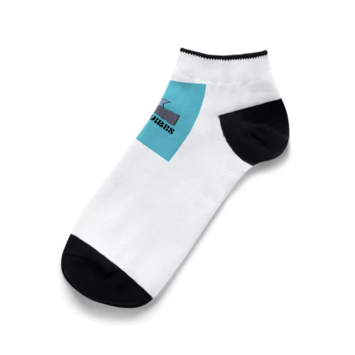 white beach vibesデザイン Ankle Socks