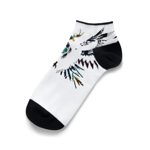 カラフルな鳥 Ankle Socks