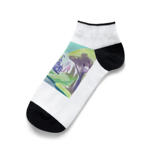 森のイラストグッズ Ankle Socks