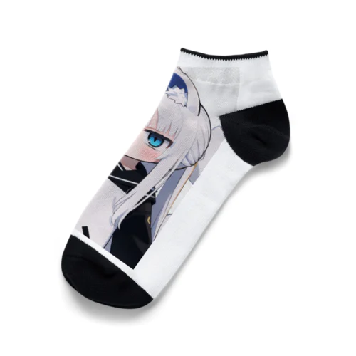 白髪美少女キツネちゃん Ankle Socks