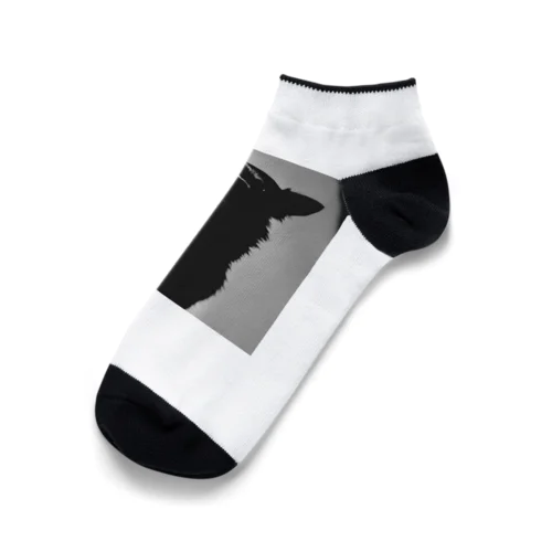 モノクローム・カノン：チワワのスタイル Ankle Socks