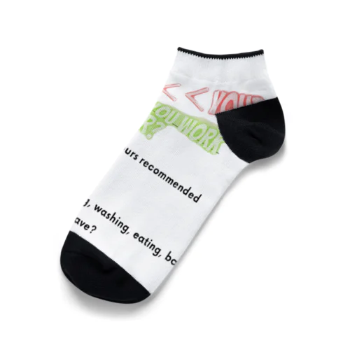 your daily life time「あなたの日常の時間」 Ankle Socks