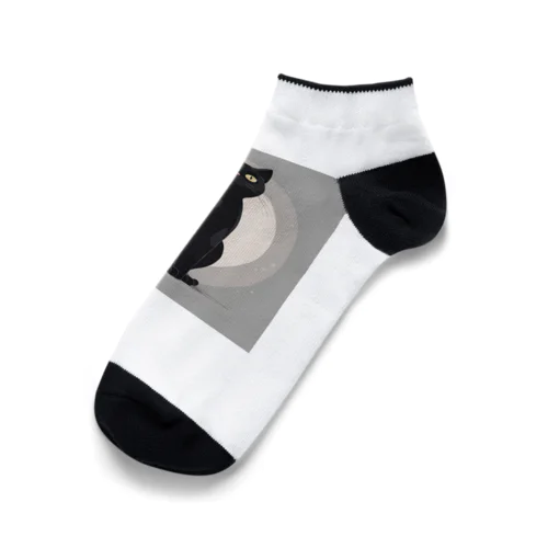 黒猫 Ankle Socks