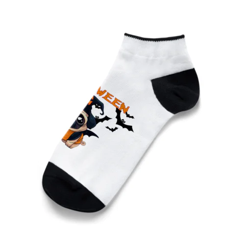 ハロウィン　パグ Ankle Socks