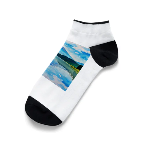 山中湖からの富士 Ankle Socks