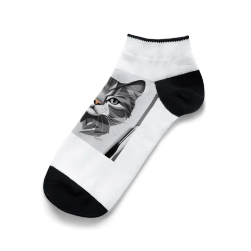 イラスト　猫 Ankle Socks