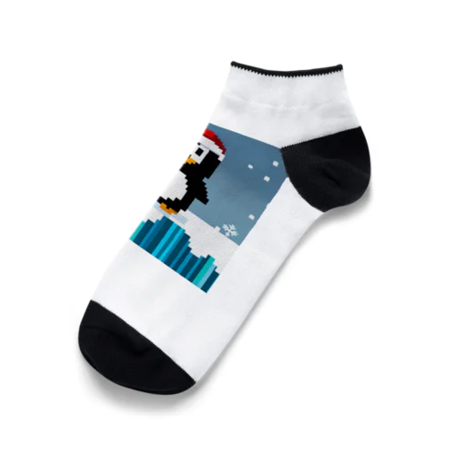 クリスマスの陽気なペンギン Ankle Socks