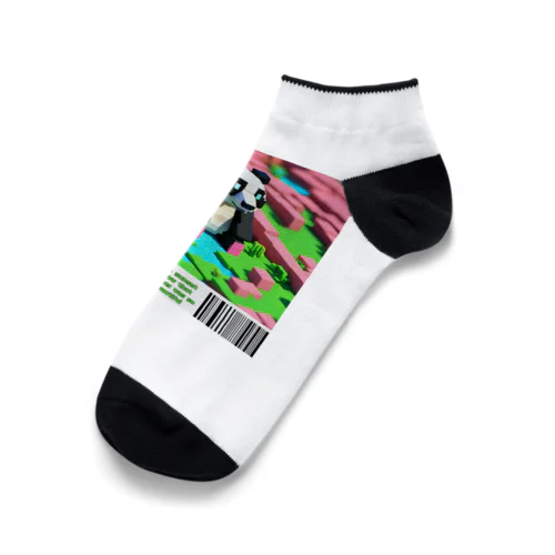 ３Dパンダさん Ankle Socks