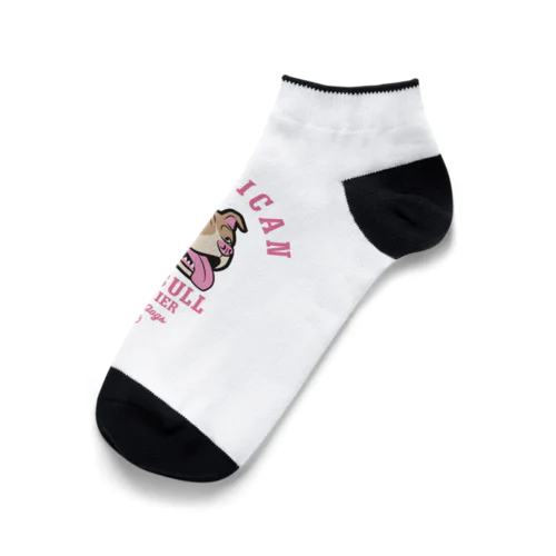 Love❤️Dogs（アメリカンピットブルテリア・赤鼻） Ankle Socks