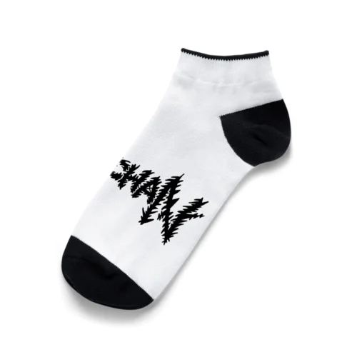 NEKOCHAN Graffiti (ブラック) Ankle Socks