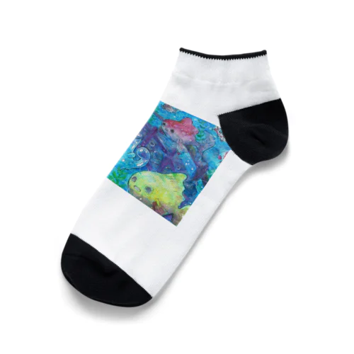 金魚とスケスケニャメクジ Ankle Socks