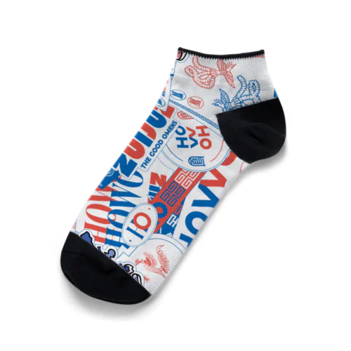 ロゴいっぱい靴下 Ankle Socks