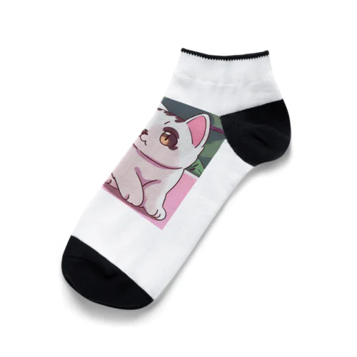 白茶ハーフの可愛い子猫グッズ Ankle Socks