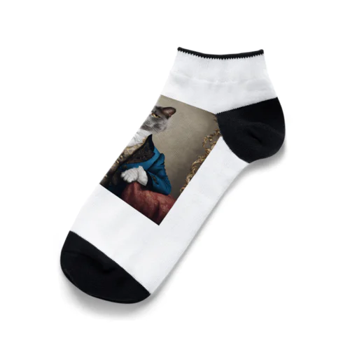 こっちを見る貴族ネコ4 Ankle Socks