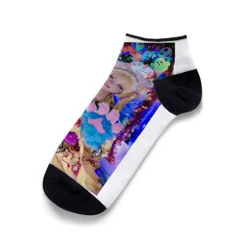 靴下　Helloween風　ゴールデンネネちゃん🐱💛 Ankle Socks