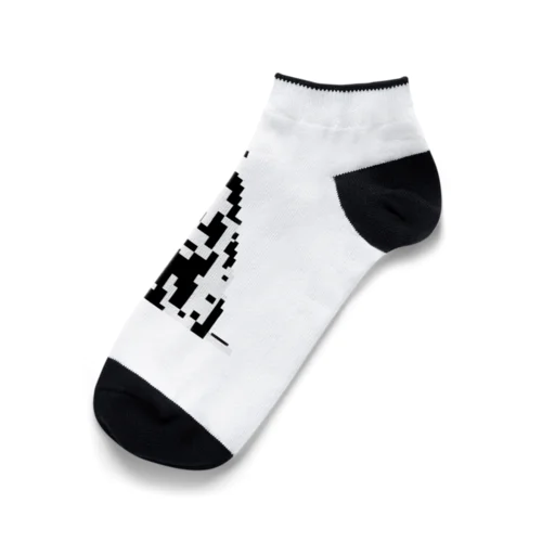 ピクセルアートダルメシアン　2 Ankle Socks