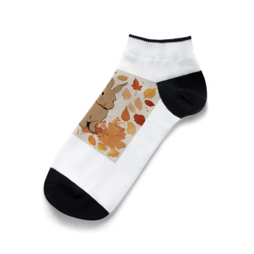 紅葉とうさぎ🐰 Ankle Socks