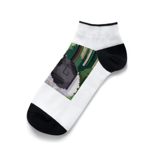 ドット絵のアメリカンショートヘア Ankle Socks