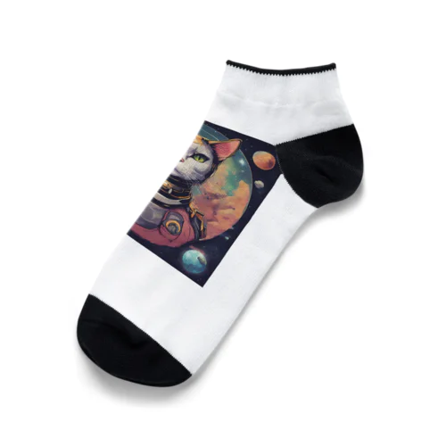 にゃんこ宇宙の彼方へ Ankle Socks