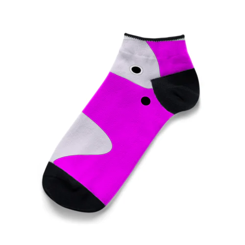 optical illusion pink Ankle Socks