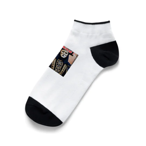 ヴェネチアのカーニバルの美しい仮面 Ankle Socks