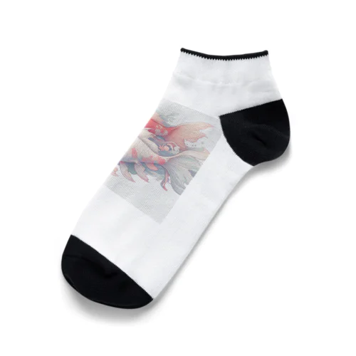 鯉のカラーイラスト Ankle Socks