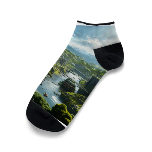 未来都市 渓谷 Ankle Socks