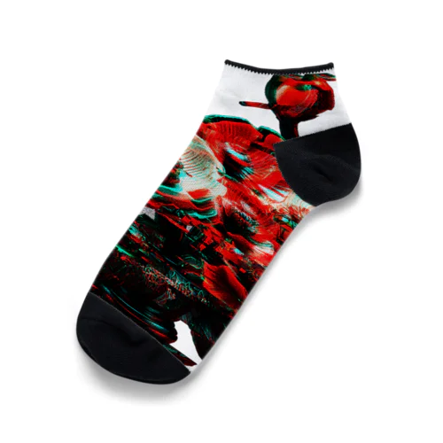 POPPY_GLITCH Ankle Socks