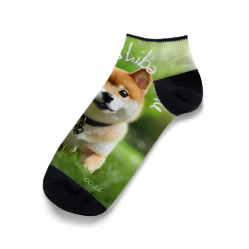 【柴犬】フォトリアル Ankle Socks