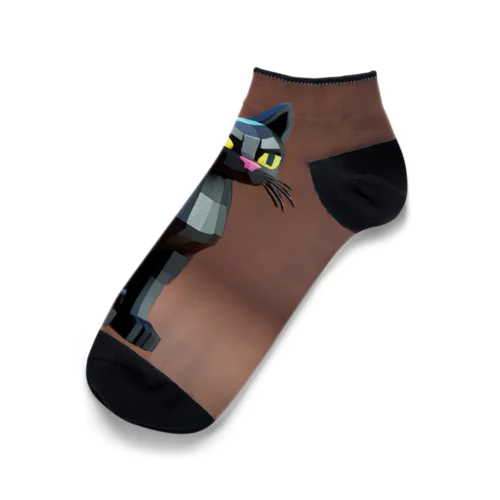 アイアン3Dクロネコ Ankle Socks