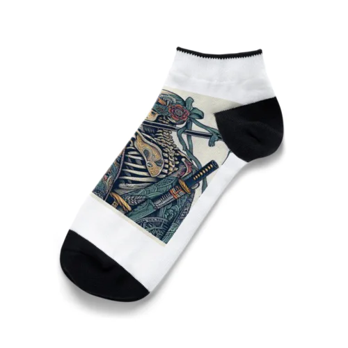 侍ドクロ Ankle Socks