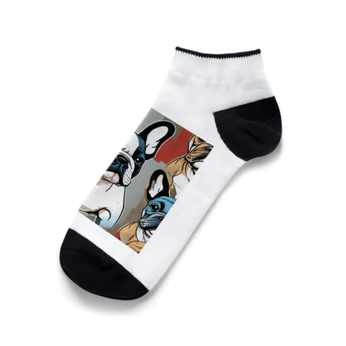 Cool French Bulldogs Ankle Socks