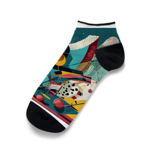 ガラクタアート Ankle Socks