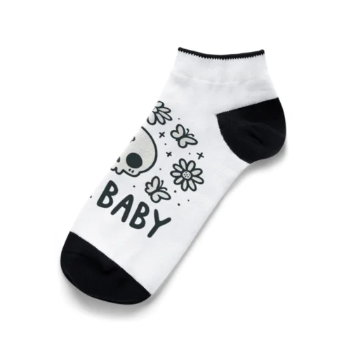 キュートで可愛いSKULLBABY Ankle Socks