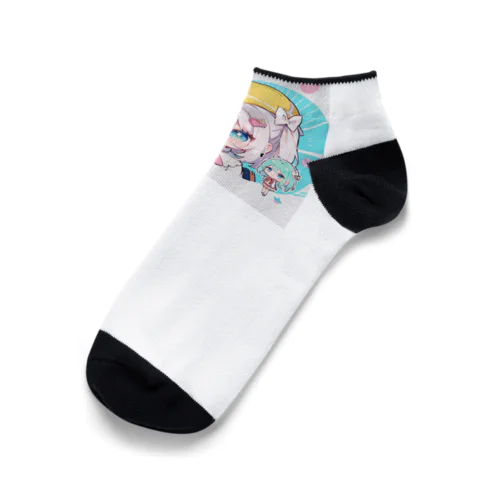 帽子を被る女の子 Ankle Socks