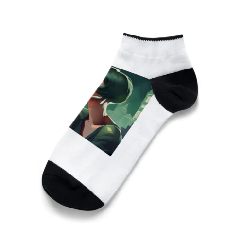 クールビューティーグリーン Ankle Socks