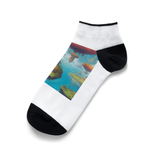  幻想の浮遊アイランド コレクション（Fantastical Levitating Islands Collection） Ankle Socks