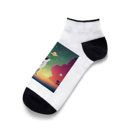 ビジュアルな猫 Ankle Socks