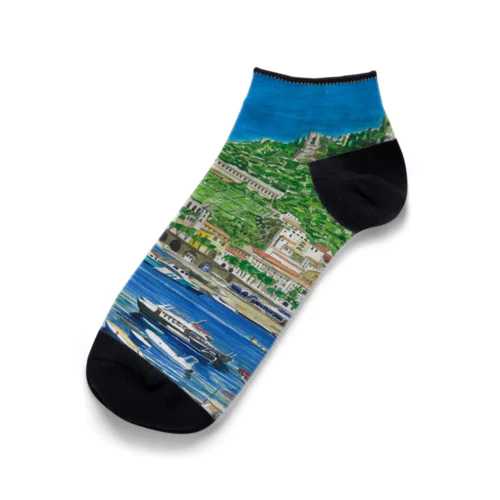 イタリアの港の風景 Ankle Socks