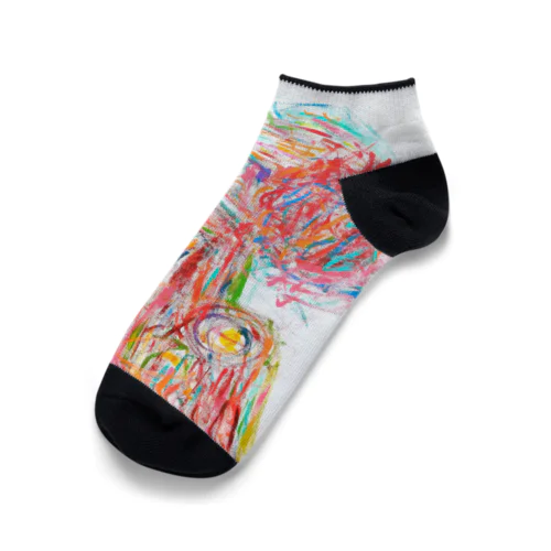 deAtleyのフェイスアート Ankle Socks