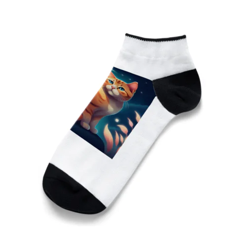 可愛いくて、幻想的な猫のグッズです! Ankle Socks